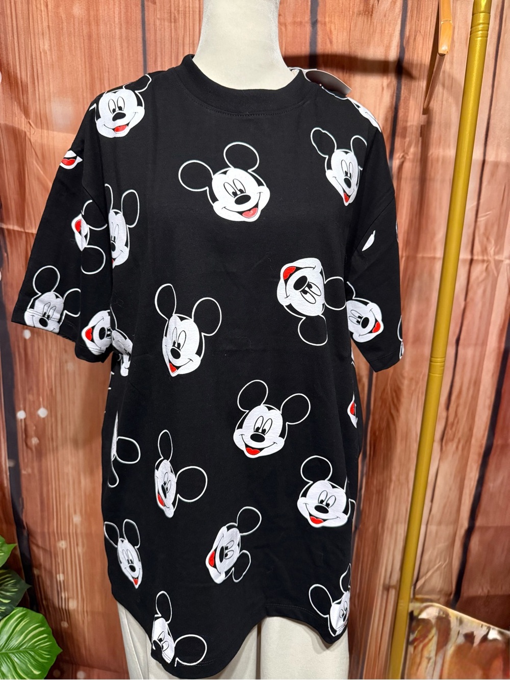Black Mickey Mouse Graphic Tee